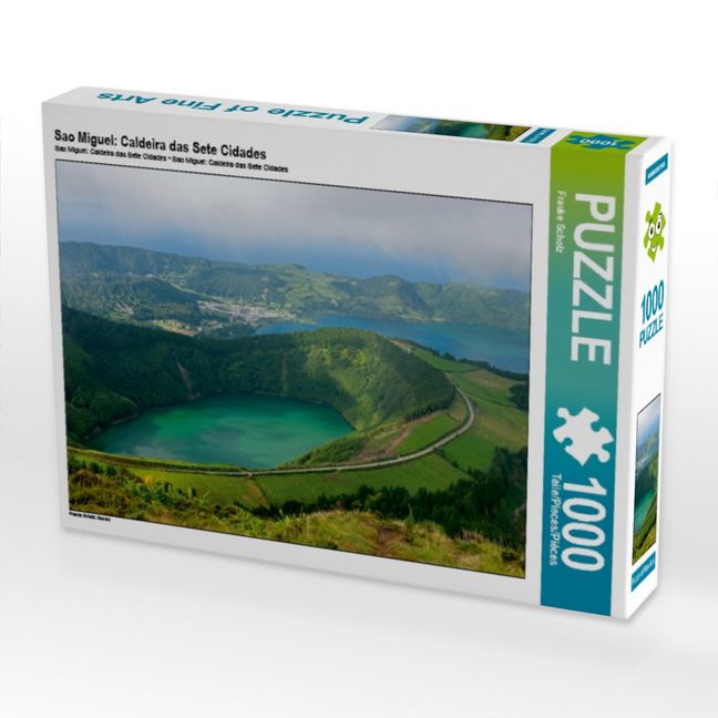 Produktbild: CALVENDO Puzzle Sao Miguel: Caldeira das Sete Cidades | 1000 Teile Lege-Gr&ouml;&szlig;e 64x48cm Foto-Puzzle f&uuml;r gl&uuml;ckliche Stunden