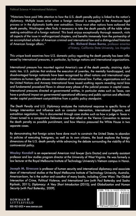 Produktbild: Death Penalty and U.S. Diplomacy