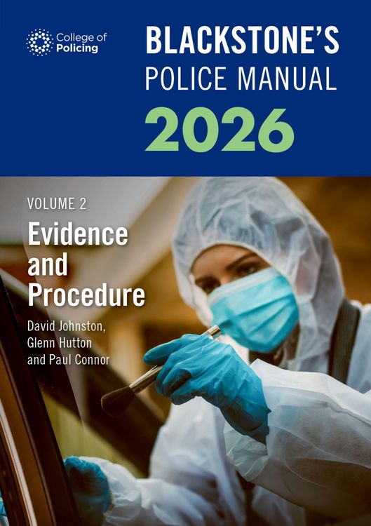 Produktbild: Blackstone's Police Manuals Volume 2: Evidence and Procedure 2026