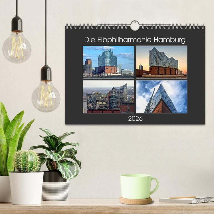 Produktbild: Die Elbphilharmonie Hamburg (Wandkalender 2026 DIN A4 quer), CALVENDO Monatskalender