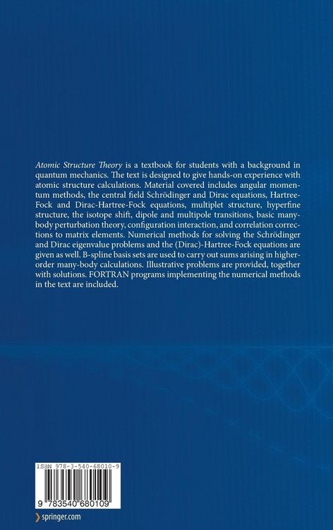 Produktbild: Atomic Structure Theory