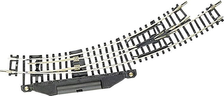 Produktbild: 22273 N Fleischmann Gleis (ohne Bettung) Bogenweiche, elektrisch, links 42 &deg; 194.6 mm, 228.2 mm 1 St.