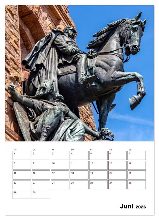Produktbild: Kyffh&auml;user Denkmal - Terminplaner (hochwertiger Premium Wandkalender 2026 DIN A2 hoch), Kunstdruck in Hochglanz