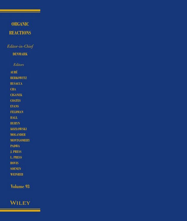 Produktbild: Organic Reactions, Volume 93