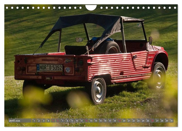 Produktbild: La deudeuche une voiture culte (Calendrier mural 2026 DIN A4 vertical), CALVENDO calendrier mensuel