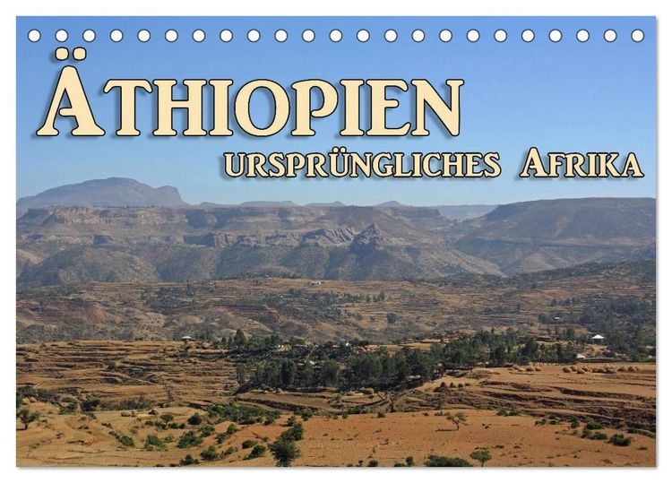 Produktbild: &Auml;thiopien, urspr&uuml;ngliches Afrika (Tischkalender 2026 DIN A5 quer), CALVENDO Monatskalender