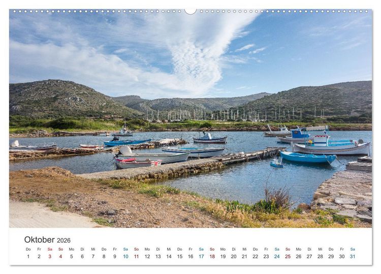 Produktbild: Leros - die Insel der G&ouml;ttin Artemis (hochwertiger Premium Wandkalender 2026 DIN A2 quer), Kunstdruck in Hochglanz