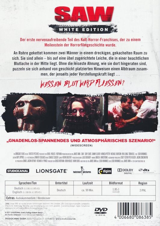 Produktbild: Saw - White Edition [DC]