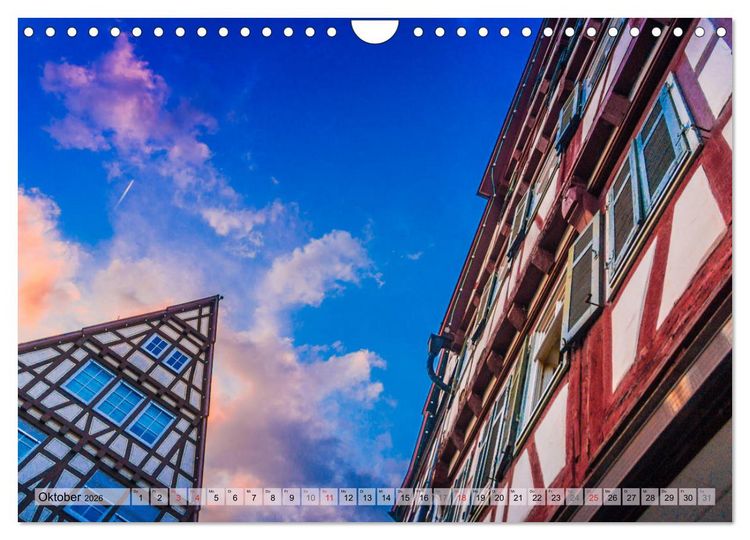 Produktbild: Leonberg - Altstadt in Abendstimmung (Wandkalender 2026 DIN A4 quer), CALVENDO Monatskalender