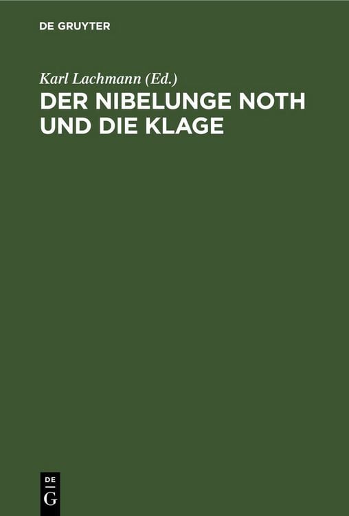 Produktbild: Der Nibelunge Noth und die Klage
