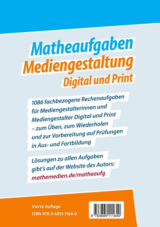 Produktbild: Matheaufgaben Mediengestaltung Digital und Print