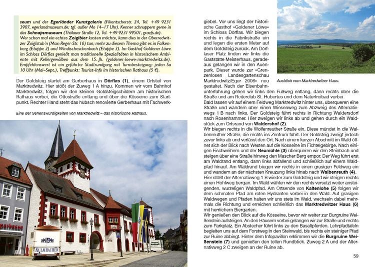 Produktbild: ROTHER Wanderf&uuml;hrer Goldsteig. Alle Etappen der Nord- und der S&uuml;droute von Marktredwitz nach Passau