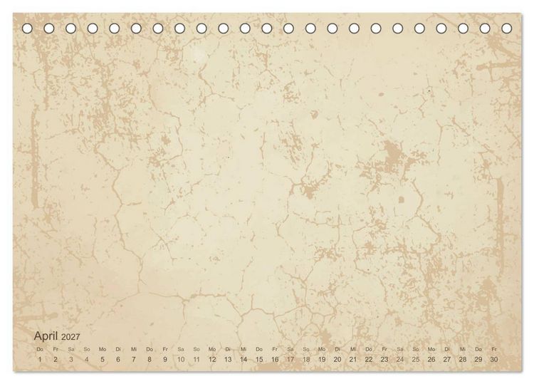 Produktbild: Vintage DIY Bastel-Kalender - Zum Selbstgestalten (Tischkalender 2027 DIN A5 quer), CALVENDO Monatskalender