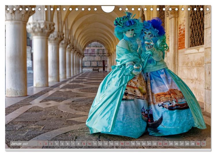 Produktbild: neunziggrad I photoart: der karneval von venedig (Wandkalender 2027 DIN A4 quer), CALVENDO Monatskalender