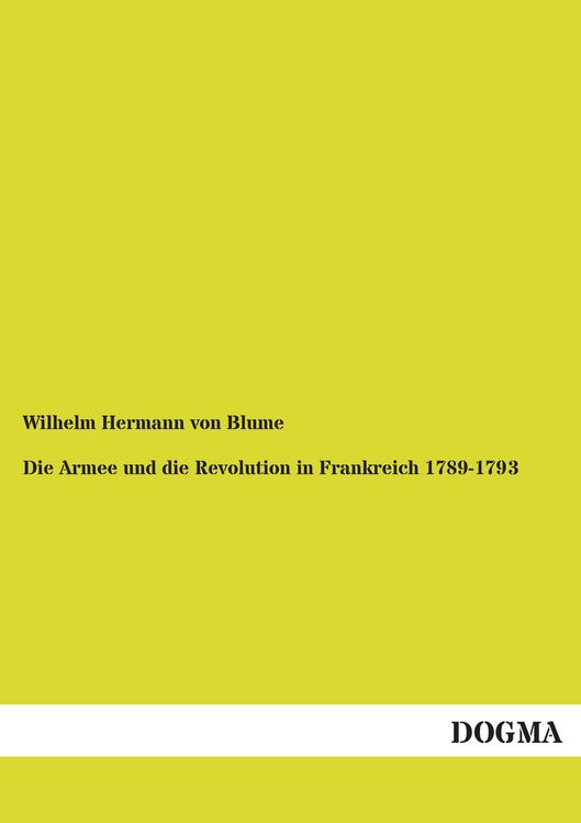 Produktbild: Die Armee und die Revolution in Frankreich 1789-1793