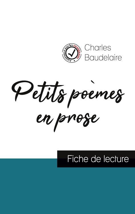 Produktbild: Petits po&egrave;mes en prose de Charles Baudelaire (fiche de lecture et analyse compl&egrave;te de l'oeuvre)