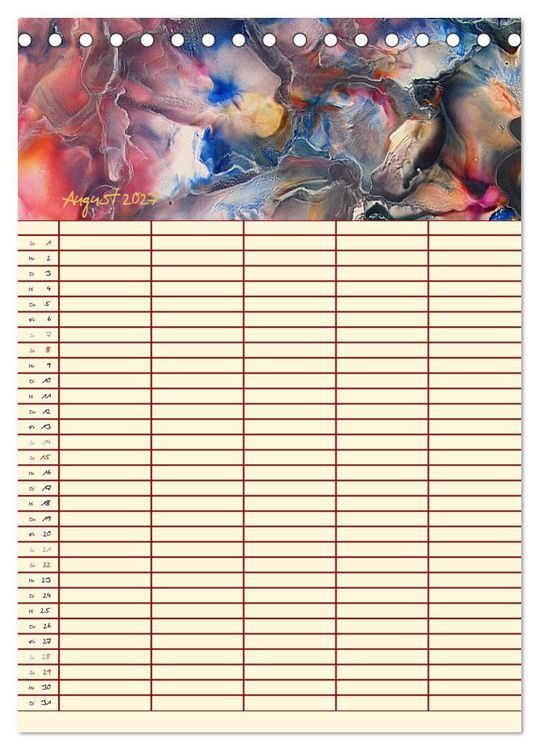 Produktbild: Bl&uuml;tenzauber - Familienplaner 2027 (Tischkalender 2027 DIN A5 hoch), CALVENDO Monatskalender
