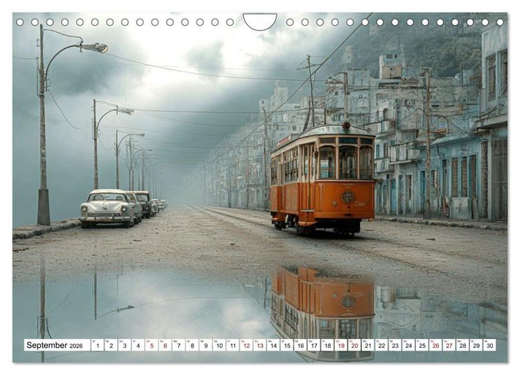 Produktbild: Stra&szlig;enbahnen - Pulsadern der Stadt (Wandkalender 2026 DIN A4 quer), CALVENDO Monatskalender