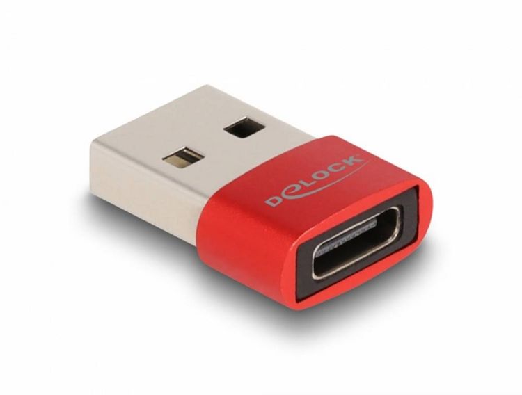 Produktbild: Delock USB 2.0 Adapter [1x USB 2.0 Stecker A - 1x USB-C&reg; Buchse] 60050