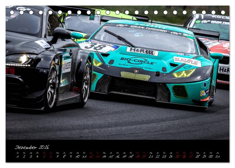 Produktbild: Emotions on Track - Langstreckenmeisterschaft am N&uuml;rburgring - GT3 (Tischkalender 2026 DIN A5 quer), CALVENDO Monatskalender