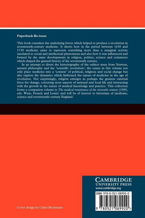 Produktbild: The Medical Revolution of the Seventeenth Century