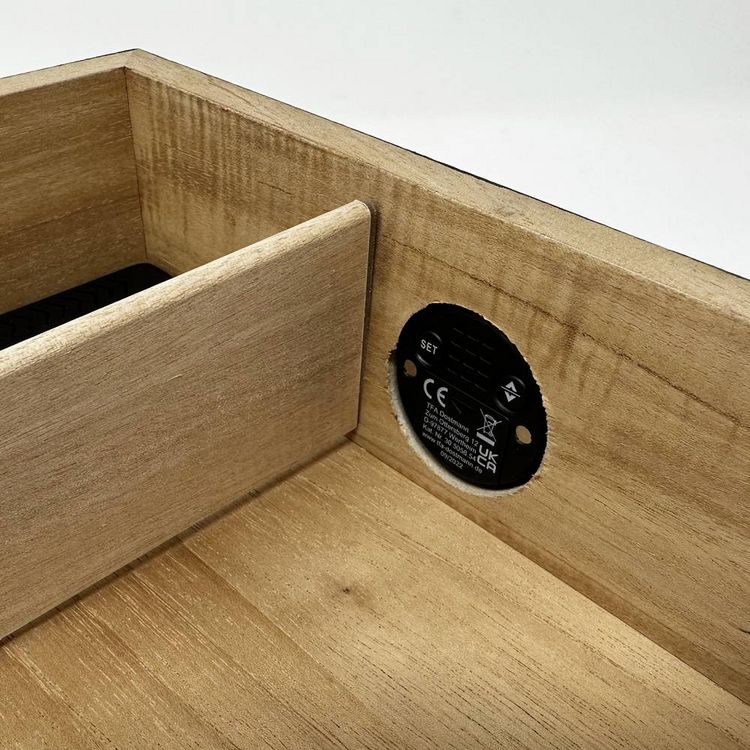 Produktbild: TFA Dostmann Humidore Thermo-/Hygrometer Silber 30.5056.54