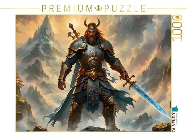 Produktbild: CALVENDO Puzzle Der Gott Tyr | 1000 Teile Lege-Gr&ouml;&szlig;e 64x48cm Foto-Puzzle f&uuml;r gl&uuml;ckliche Stunden
