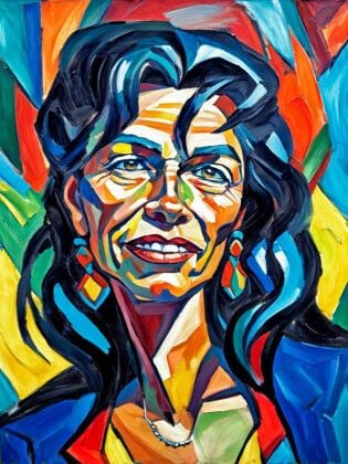 Produktbild: CALVENDO Puzzle Sonja im Stil von Ernst Ludwig Kirchner | 1000 Teile Lege-Gr&ouml;&szlig;e 64x48cm Foto-Puzzle f&uuml;r gl&uuml;ckliche Stunden