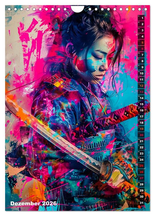 Produktbild: Samurai - Onna Bugeisha (Wandkalender 2026 DIN A4 hoch), CALVENDO Monatskalender