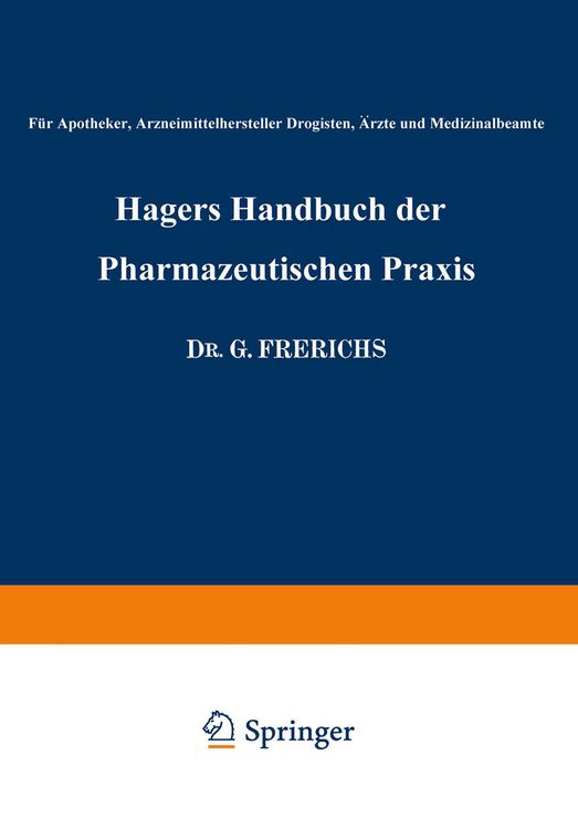 Produktbild: Hagers Handbuch der Pharmazeutischen Praxis