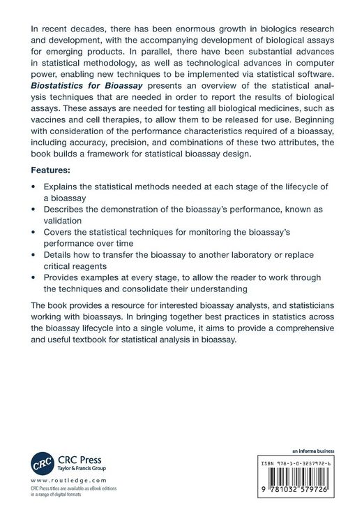 Produktbild: Biostatistics for Bioassay
