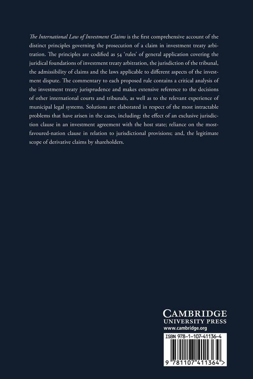 Produktbild: The International Law of Investment Claims
