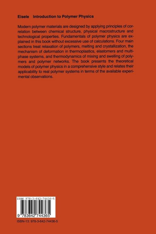 Produktbild: Introduction to Polymer Physics