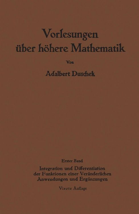 Produktbild: Vorlesungen &uuml;ber h&ouml;here Mathematik