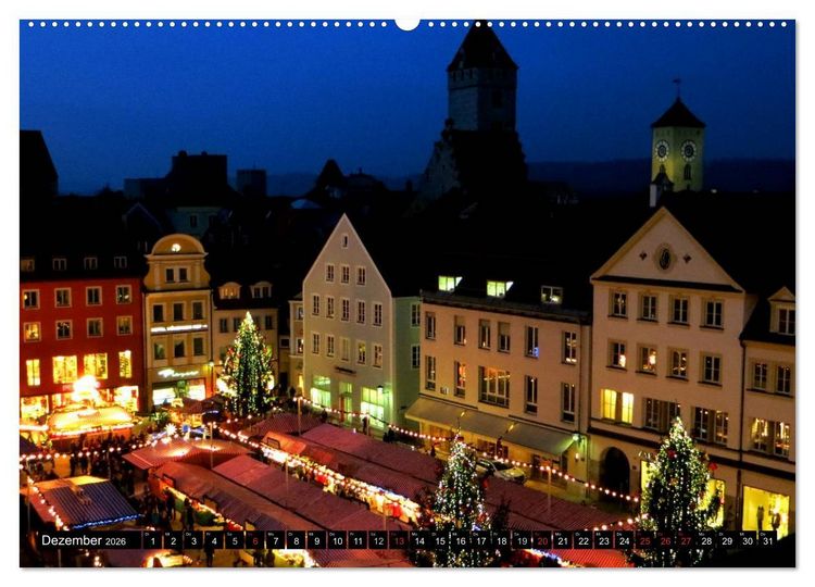 Produktbild: REGENSBURG - urbanes Leben (Wandkalender 2026 DIN A2 quer), CALVENDO Monatskalender