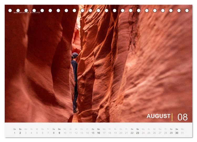 Produktbild: Wunderbare Wanderungen im S&uuml;dwesten der USA (Tischkalender 2026 DIN A5 quer), CALVENDO Monatskalender