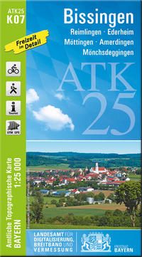 Produktbild: ATK25-K07 Bissingen (Amtliche Topographische Karte 1:25000)