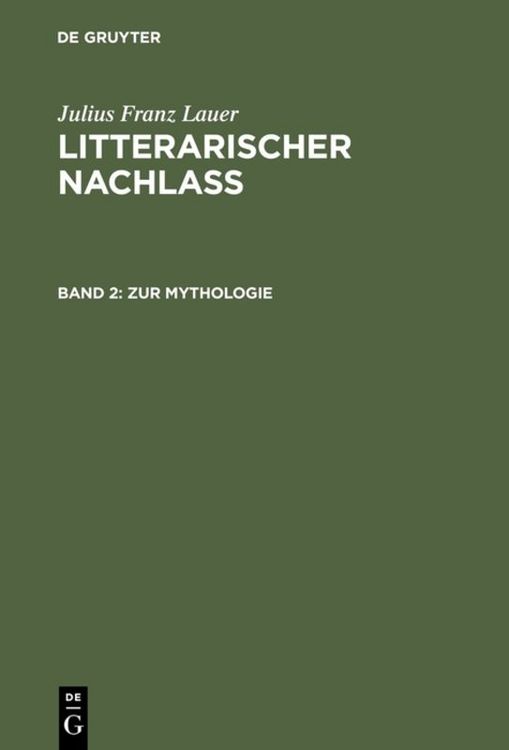 Produktbild: Zur Mythologie