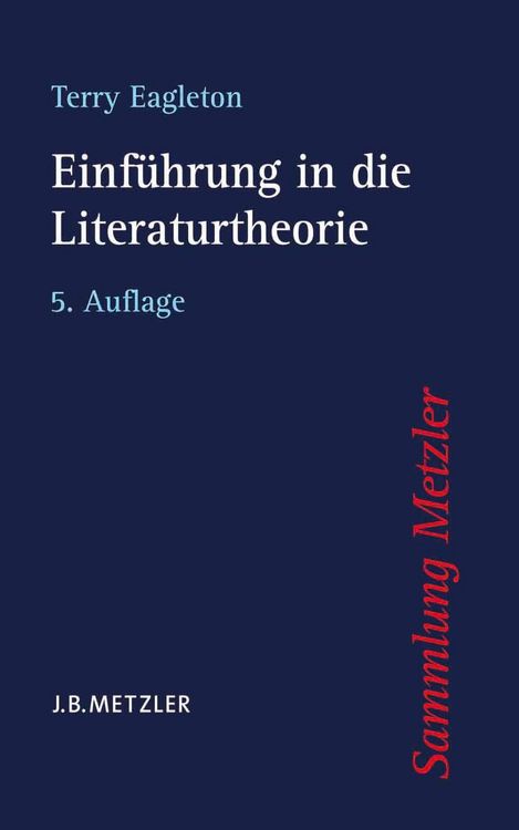 Produktbild: Einf&uuml;hrung in die Literaturtheorie