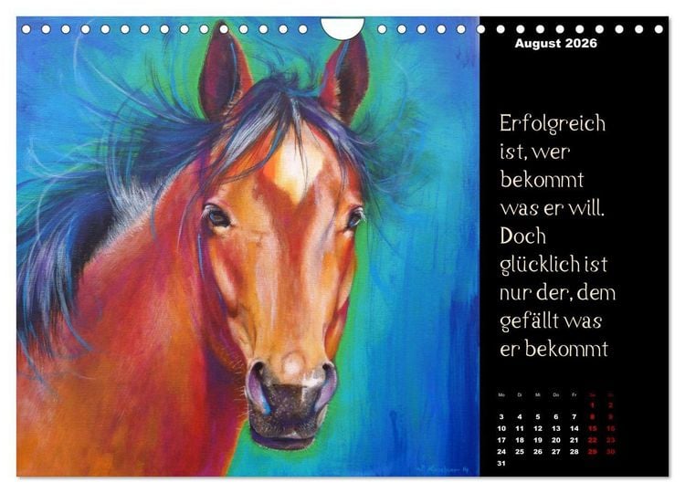 Produktbild: Die Botschaft der Krafttiere (Wandkalender 2026 DIN A4 quer), CALVENDO Monatskalender