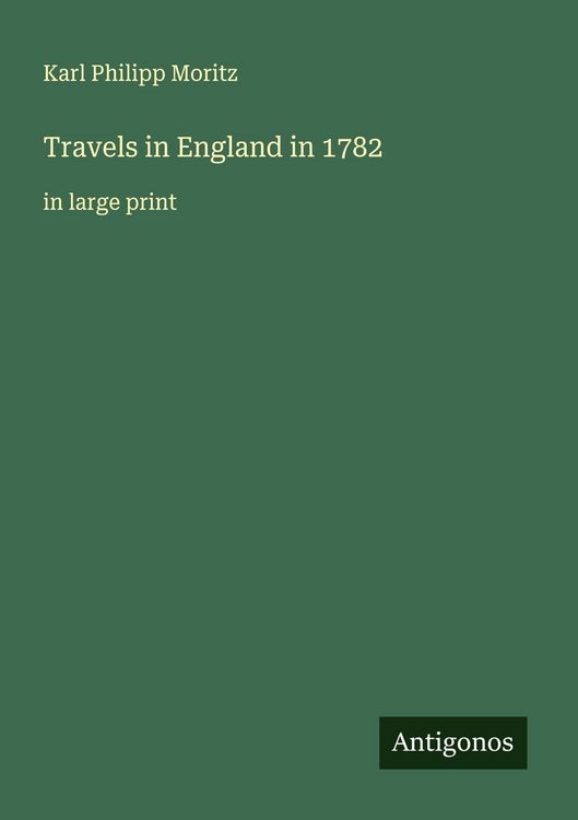 Produktbild: Travels in England in 1782