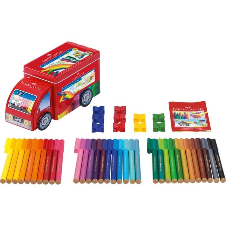 Produktbild: Faber-Castell Filzstifte Connector Truck 33er Set