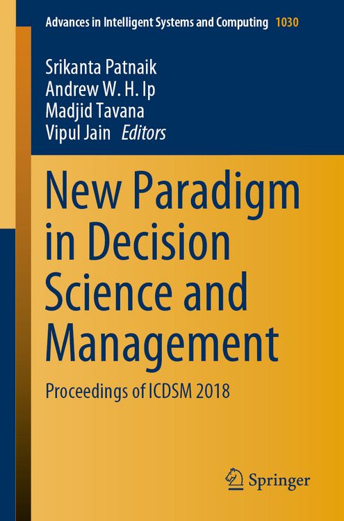 Produktbild: New Paradigm in Decision Science and Management