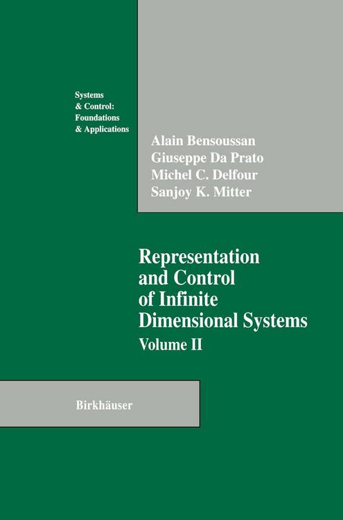 Produktbild: Representation and Control of Infinite Dimensional Systems