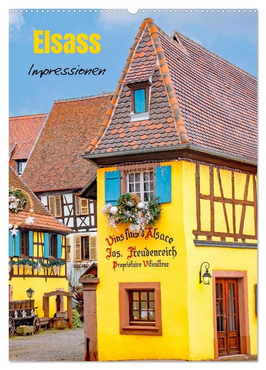 Produktbild: Elsass - Impressionen (Wandkalender 2026 DIN A2 hoch), CALVENDO Monatskalender