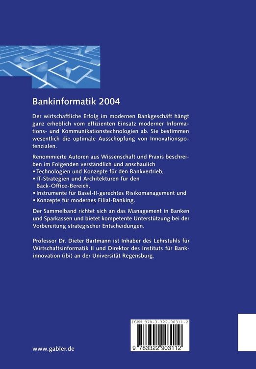 Produktbild: Bankinformatik 2004