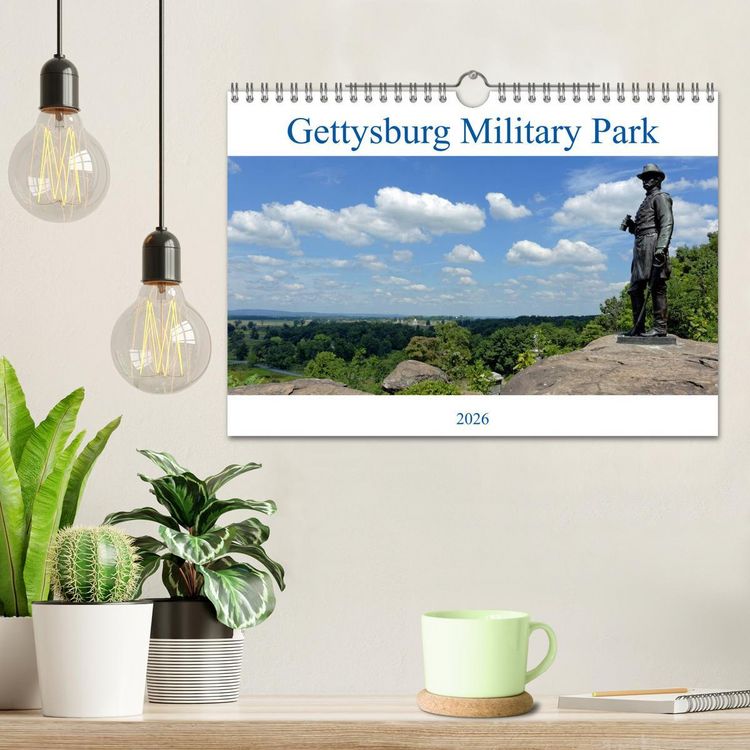 Produktbild: Gettysburg Military Park (Wandkalender 2026 DIN A4 quer), CALVENDO Monatskalender