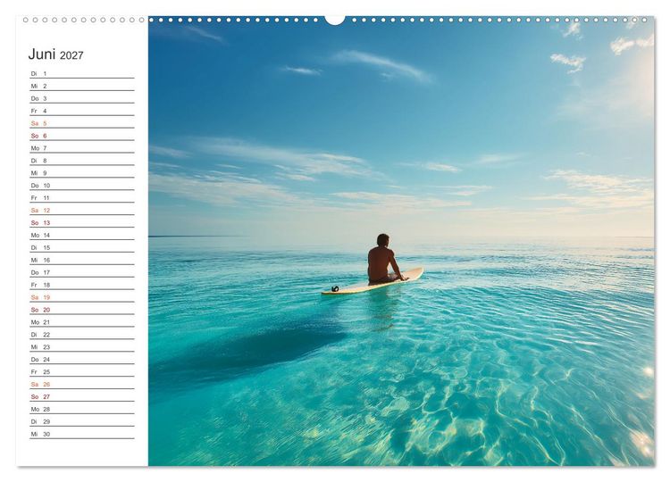 Produktbild: Hot Beach Boys (Wandkalender 2027 DIN A2 quer), CALVENDO Monatskalender
