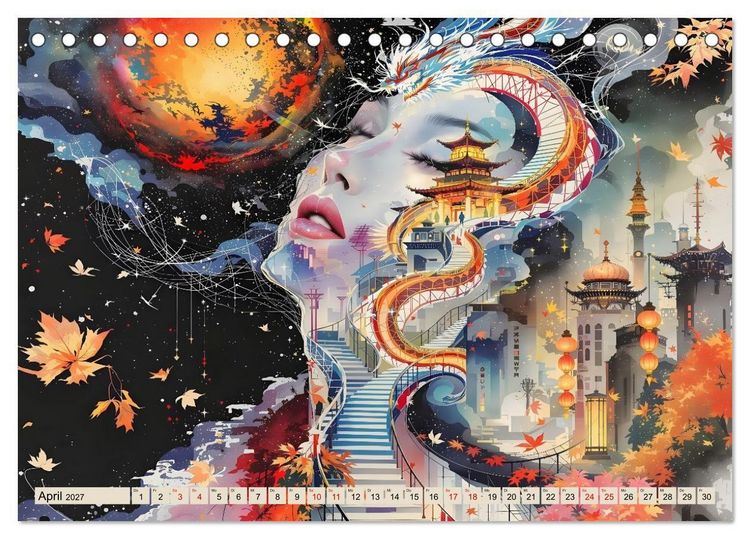 Produktbild: Spiegelst&auml;dte der Seele - Urbanes Labyrinth der Wahrnehmung (Tischkalender 2027 DIN A5 quer), CALVENDO Monatskalender
