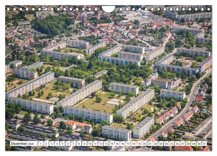 Produktbild: Lutherstadt Wittenberg - Stadt der Reformation aus der Vogelperspektive (Wandkalender 2026 DIN A4 quer), CALVENDO Monatskalender